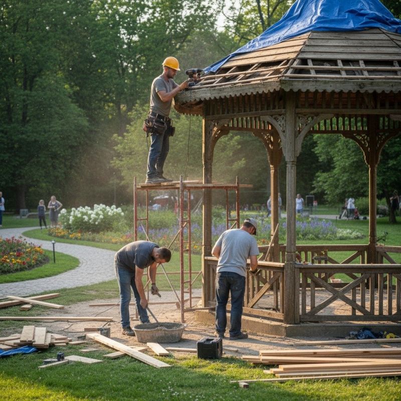 Local Terrace Gazebo Installation pros at work