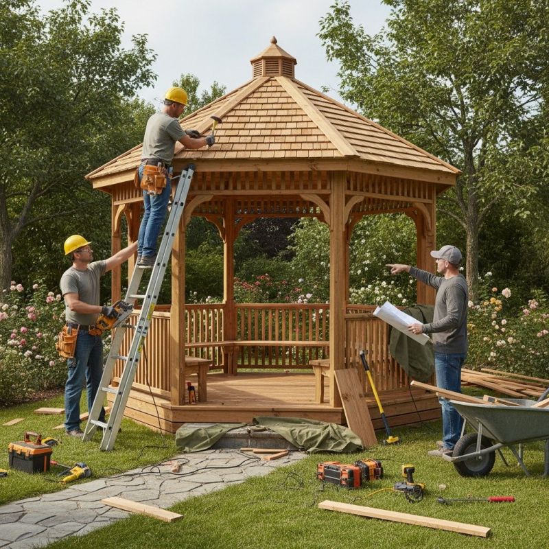 Terrace Gazebo Installation